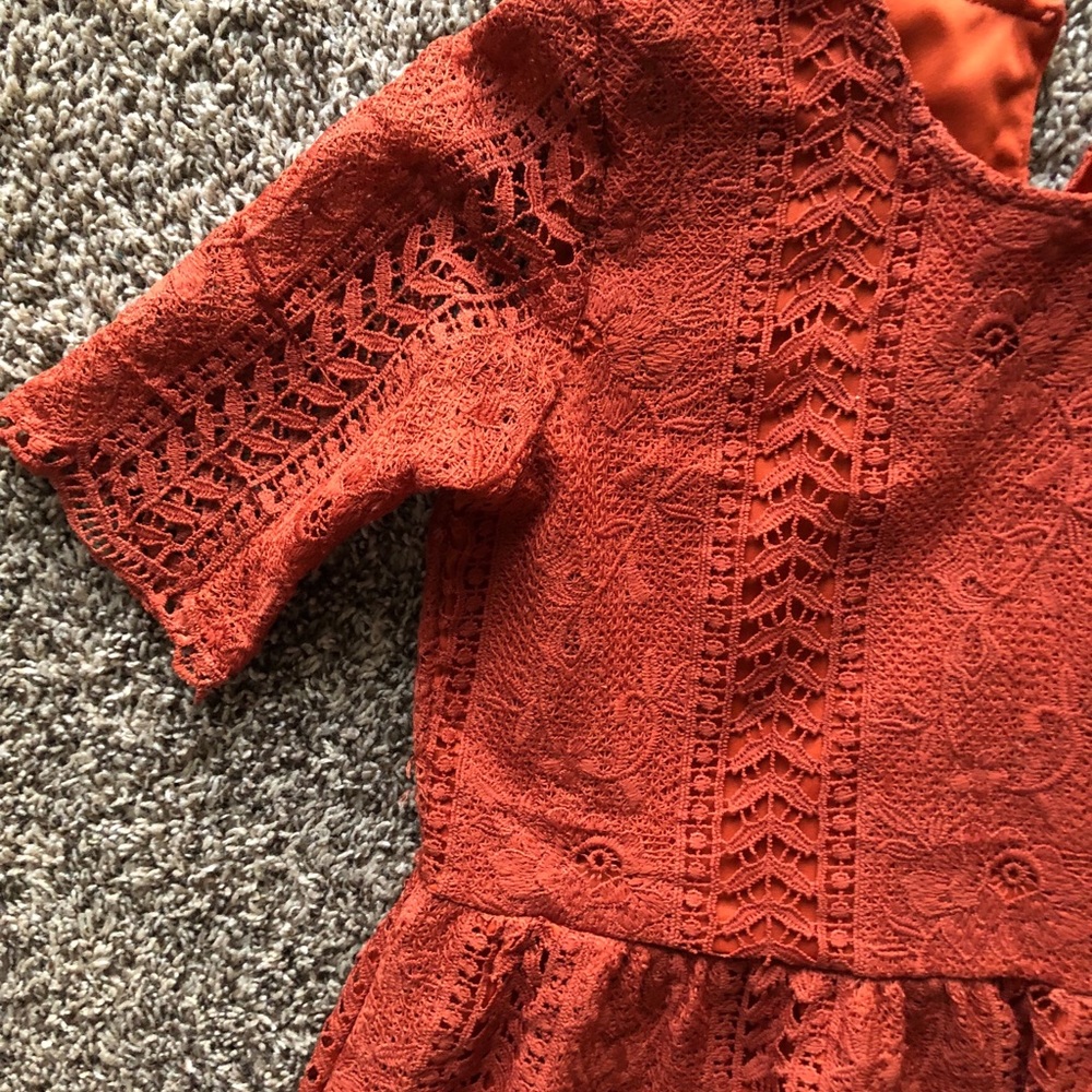 Roolee, Rust Color, Midi Dress - image 2